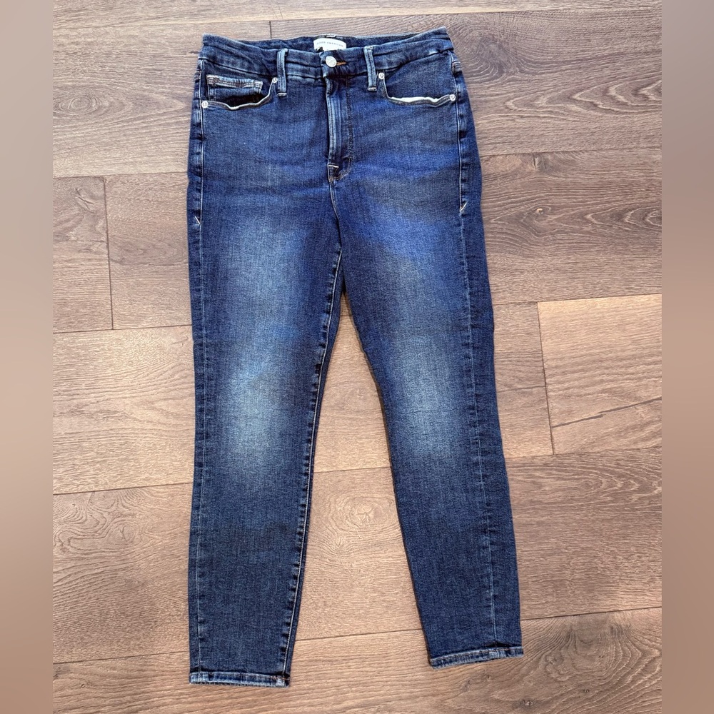 Good American Dark Wash Ankle Jeans